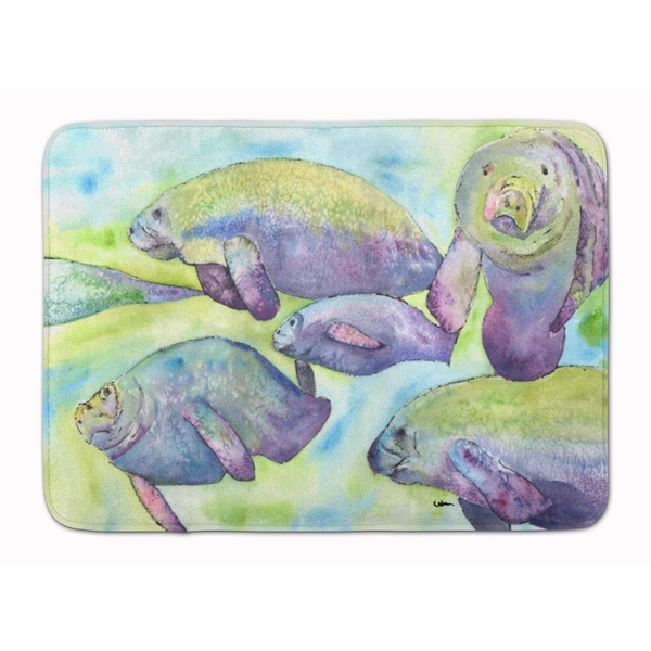 Carolines Treasures Manatee Machine Washable Memory Foam Mat 8544-RUG - main